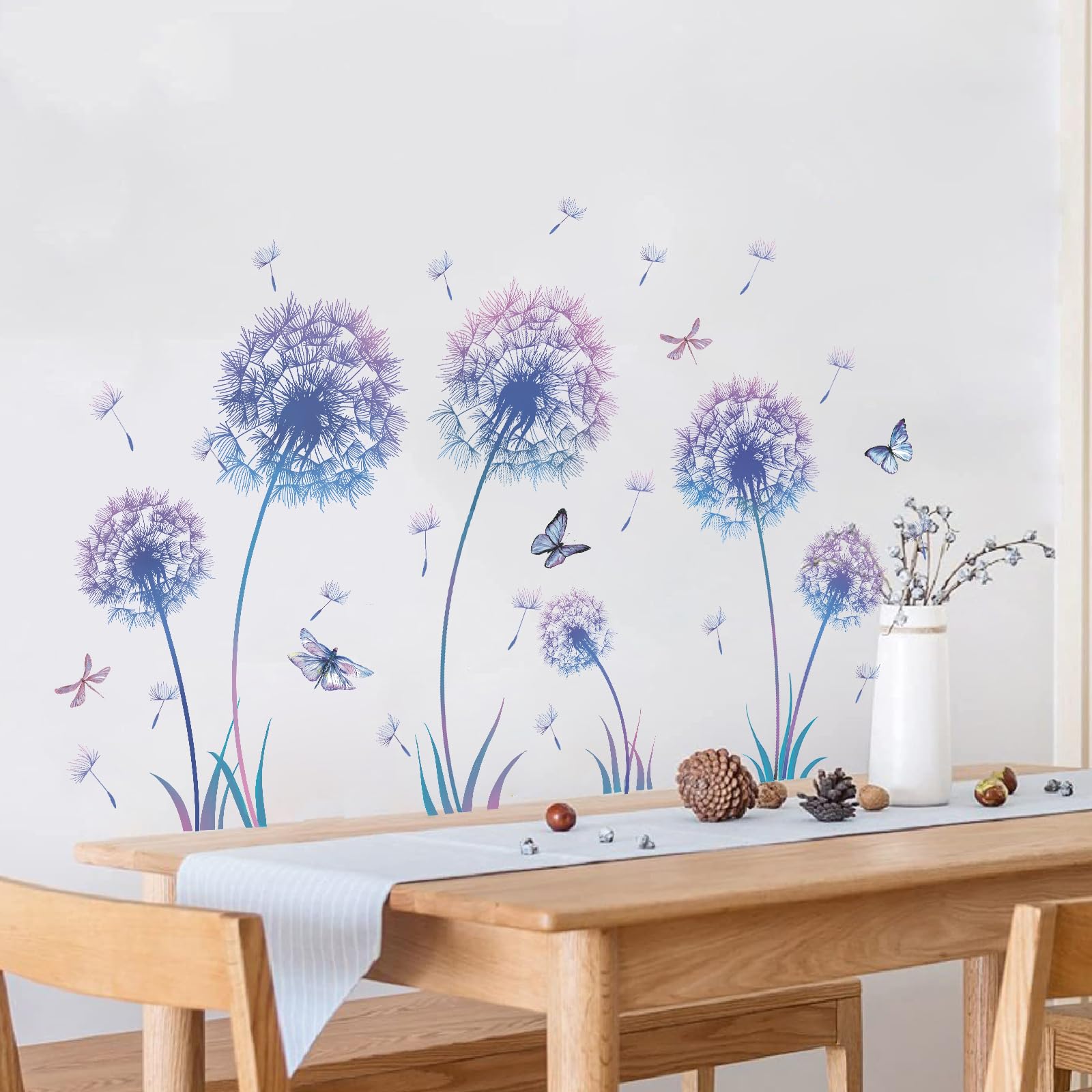 Adesivi Murali Soffione - 2 Pezzi Per Camera Da Letto E Soggiorno - Foto 4