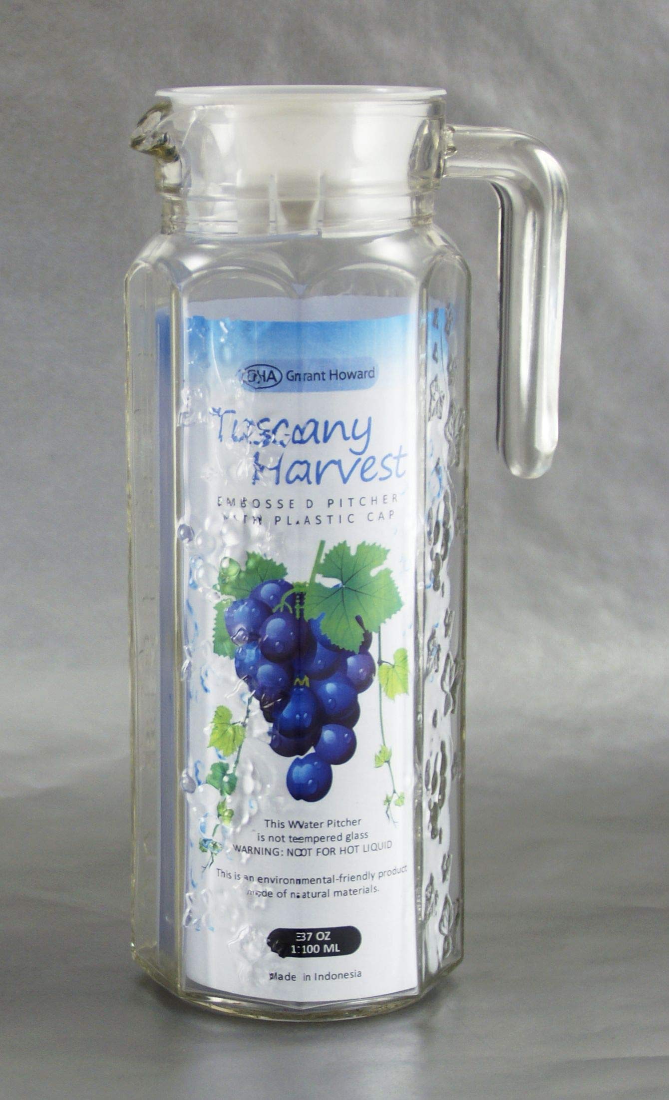 Amazon.com: Grant Howard 52057 Tuscan Harvest Embossed Pitcher, 34