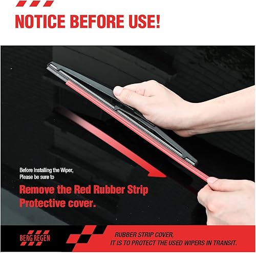 Miniatura 6 de Limpiaparabrisas delantero de 26 a 20 pulgadas con limpiaparabrisas trasero de 14 pulgadas de repuesto para Chrysler Pacifica 2021, 2020, 2019,