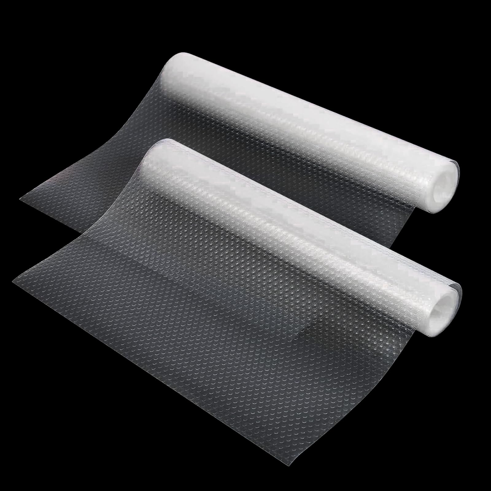 AYESY Drawer Liners, 30 * 300cm Non-Adhesive Kitchen Shelf Liner, EVA BPA Free Waterproof Anti-Slip Cupboard Cabinet Liner Fridge Mats Sink Protector for Home Office, 2 Pack White