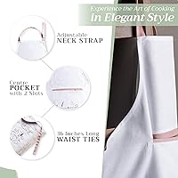 Vista 83 de Maison d' Hermine Delantal 100% de algodón para mujeres con bolsillo de cocina delantal de chef para hombres, decoración de Pascua