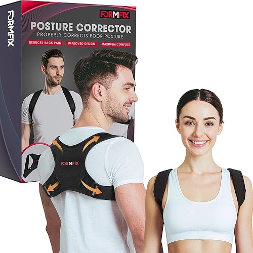 Soporte de espalda superior para hombres y mujeres, corrector de postura ajustable para hombres, alivio del dolor de espalda y alineación de columna