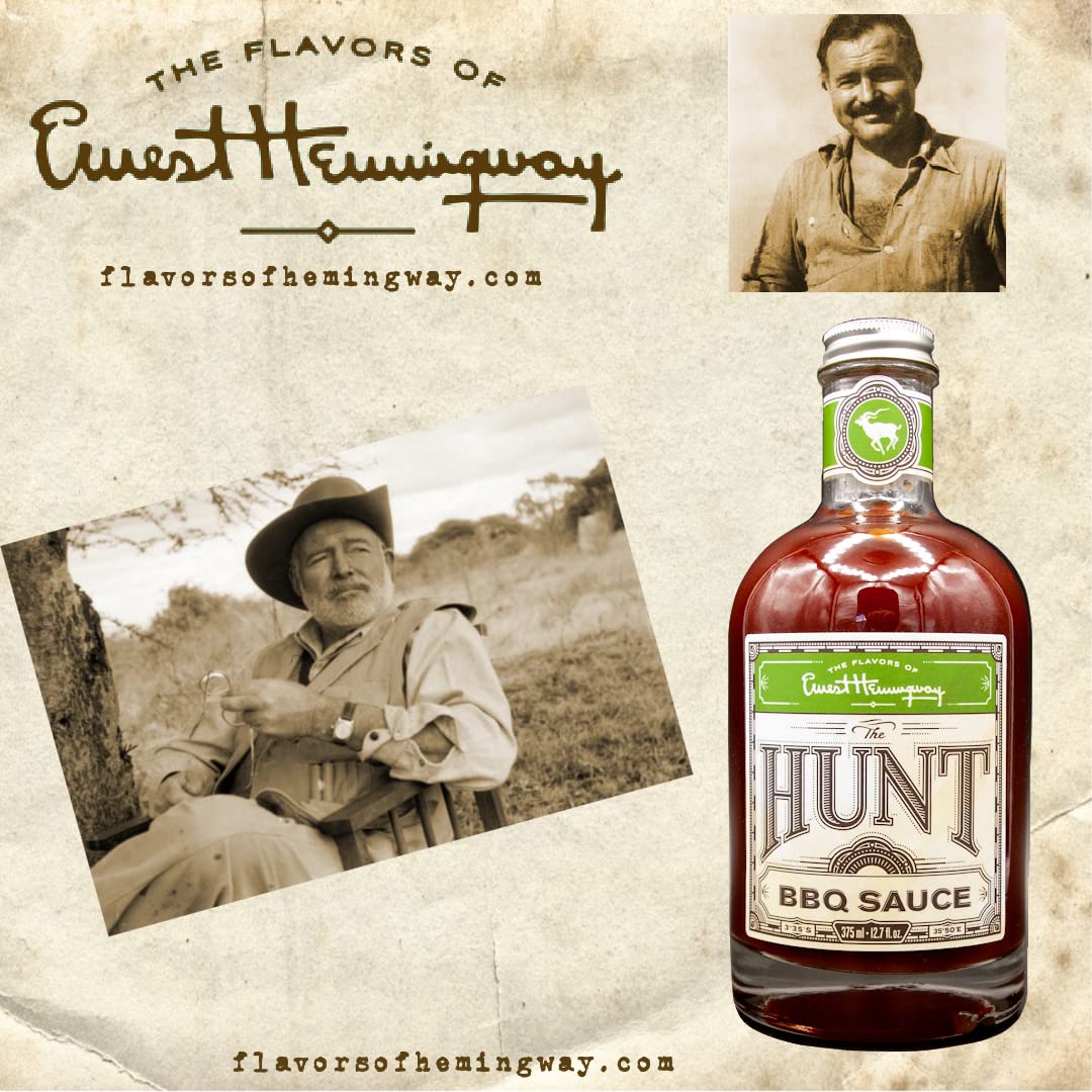 Flavors of Ernest Hemingway Sauces, the Hunt BBQ Sauce, 12 ozs, 2 Pack - No MSG, No HFCS