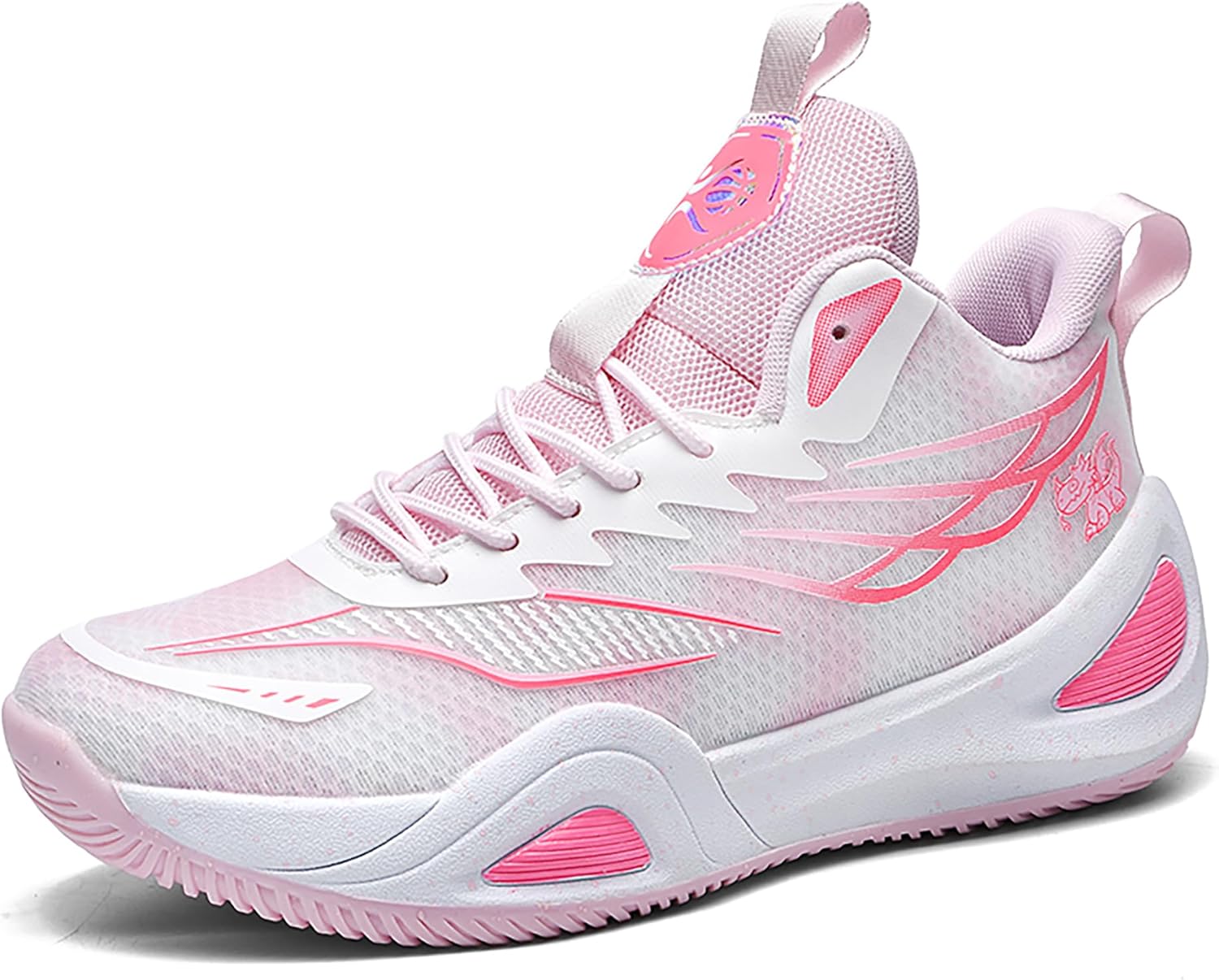 CJSPORX Women Men Basketball Shoes Breathable Men Non Slip Outdoor Fashion Unisex Sneakers