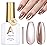 AILLSA Cat Eye Gel Nail Polish Nude Glitter Crystal Polish with Magnet, Jelly Glass Holographic Nail Polish Pearl Shimmer Reflective Translucent Color U V Gel Salon DIY at Home 0.5 OZ GF30