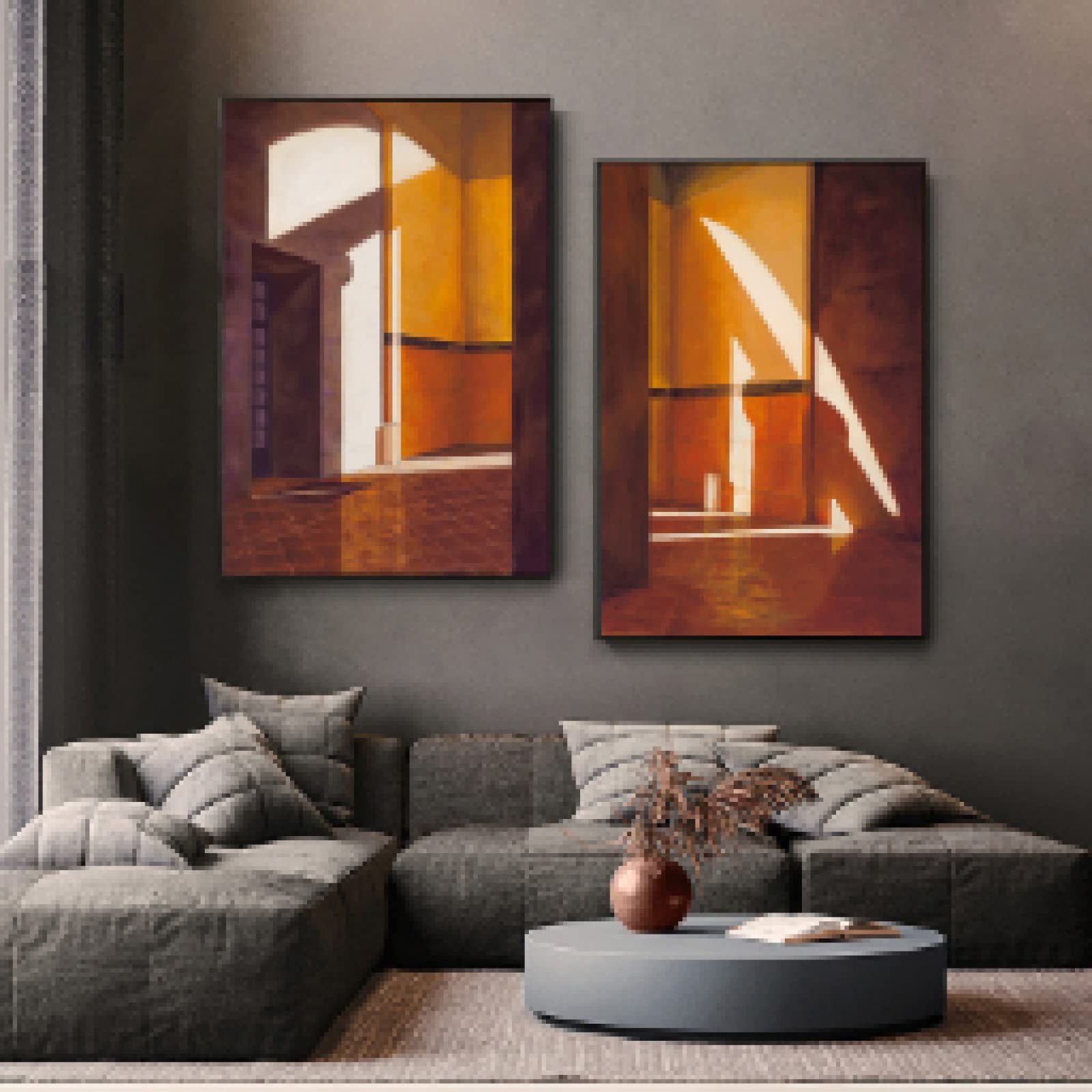 Image mur art décor peinture impression sur toile affiche architecture vintage - 8