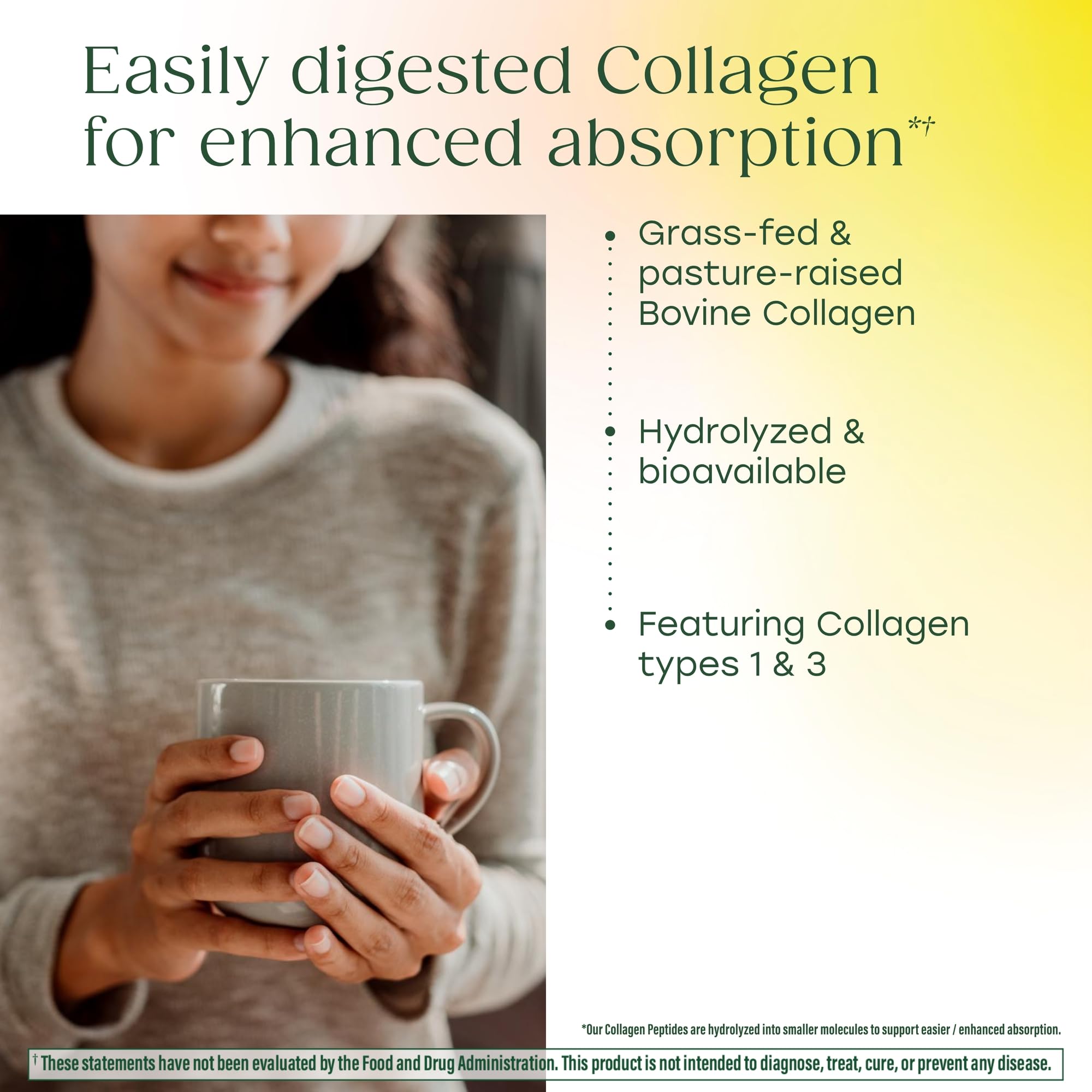 MegaFood Collagen Peptides Powder, 20g, Grass Fed Bovine, Unflavored, 20oz — Amazon image 5