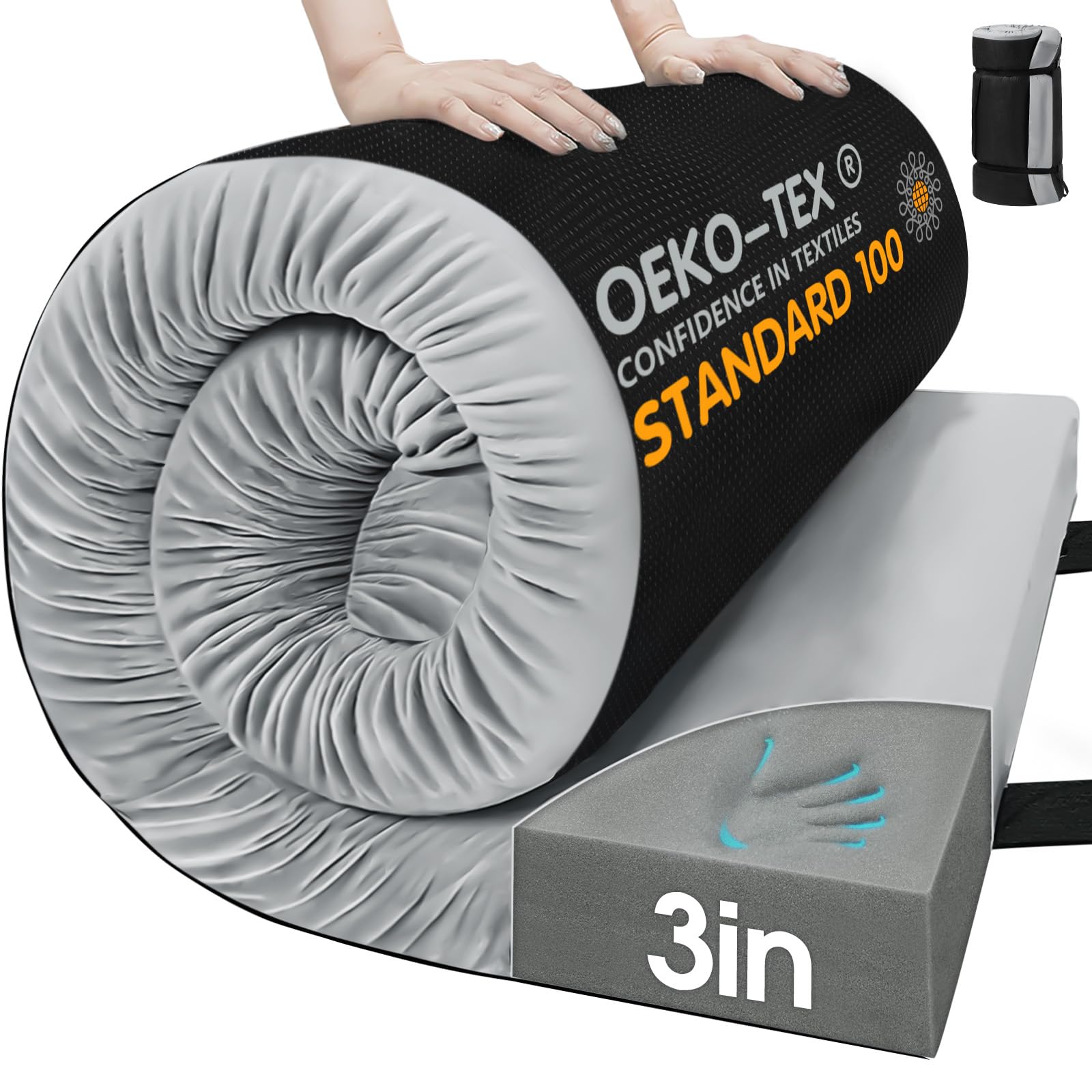 CYMULA Memory Foam Camping Mattress Pad
