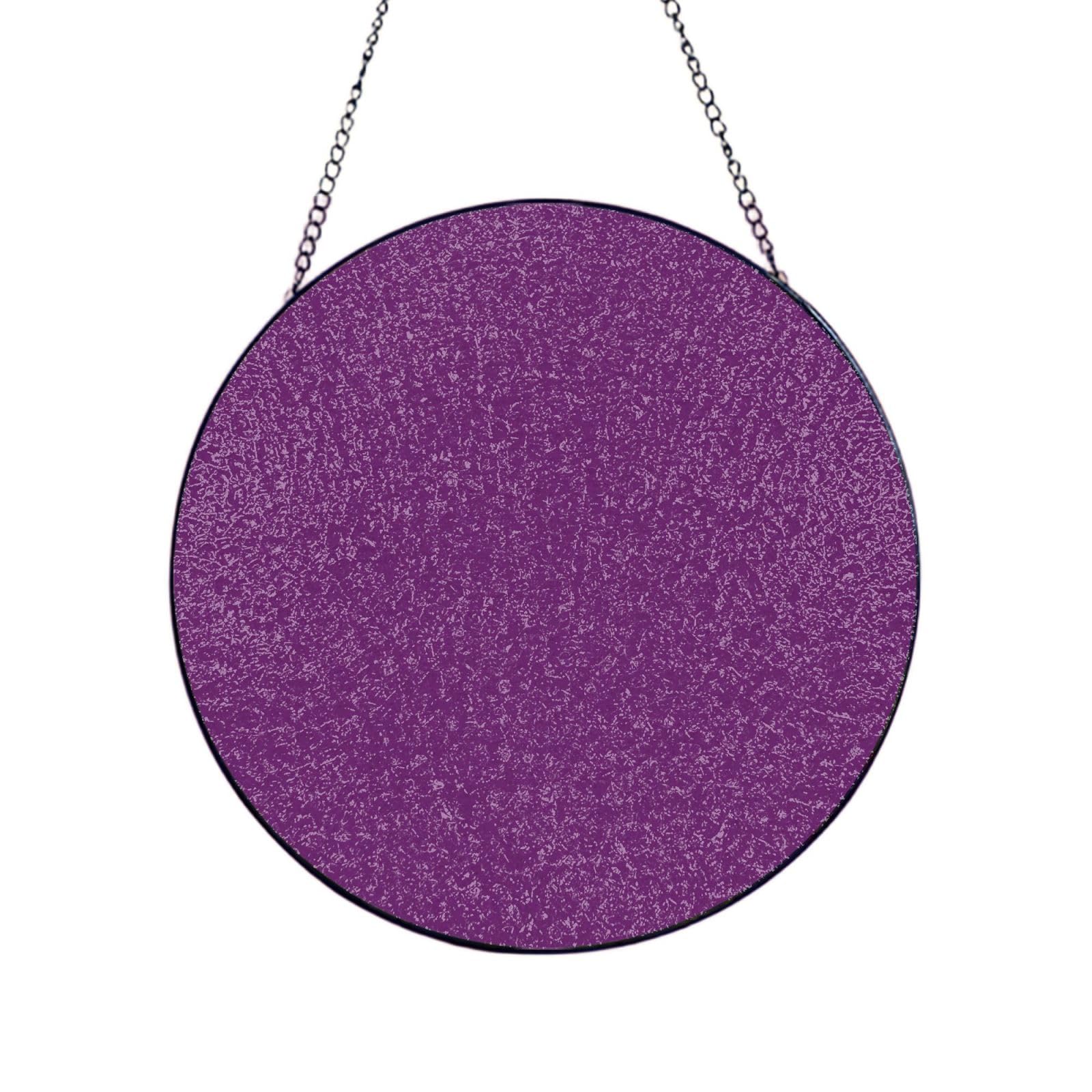 Purple Stained Glass Sun Catcher for Window Garden Hanging Suncatchers Balcony Decor Gift 10in（25cm）