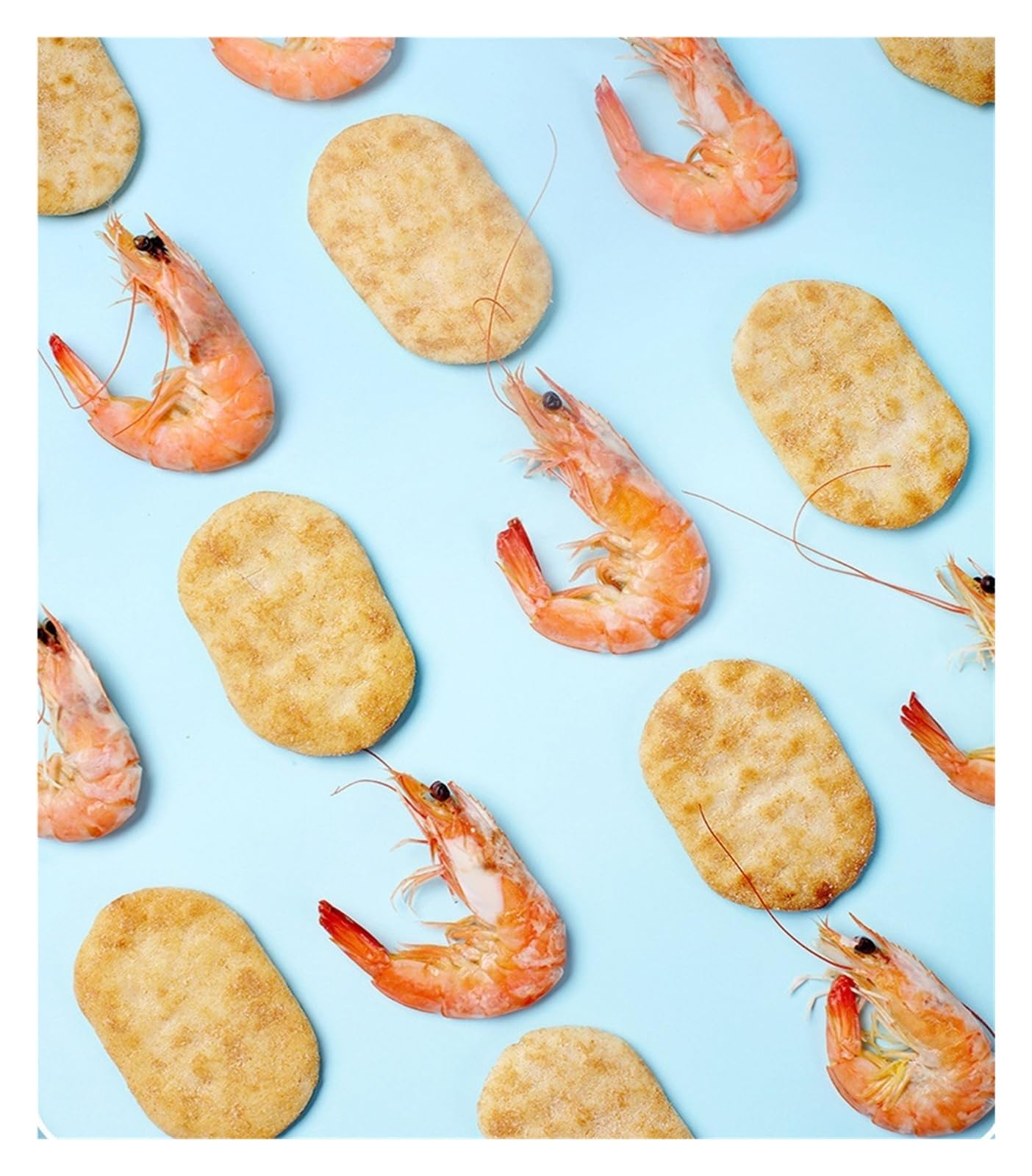180 g de galletas de camarones frescos, galletas crujientes y saladas, el refrigerio perfecto for satisfacer tus antojos(2pcs)