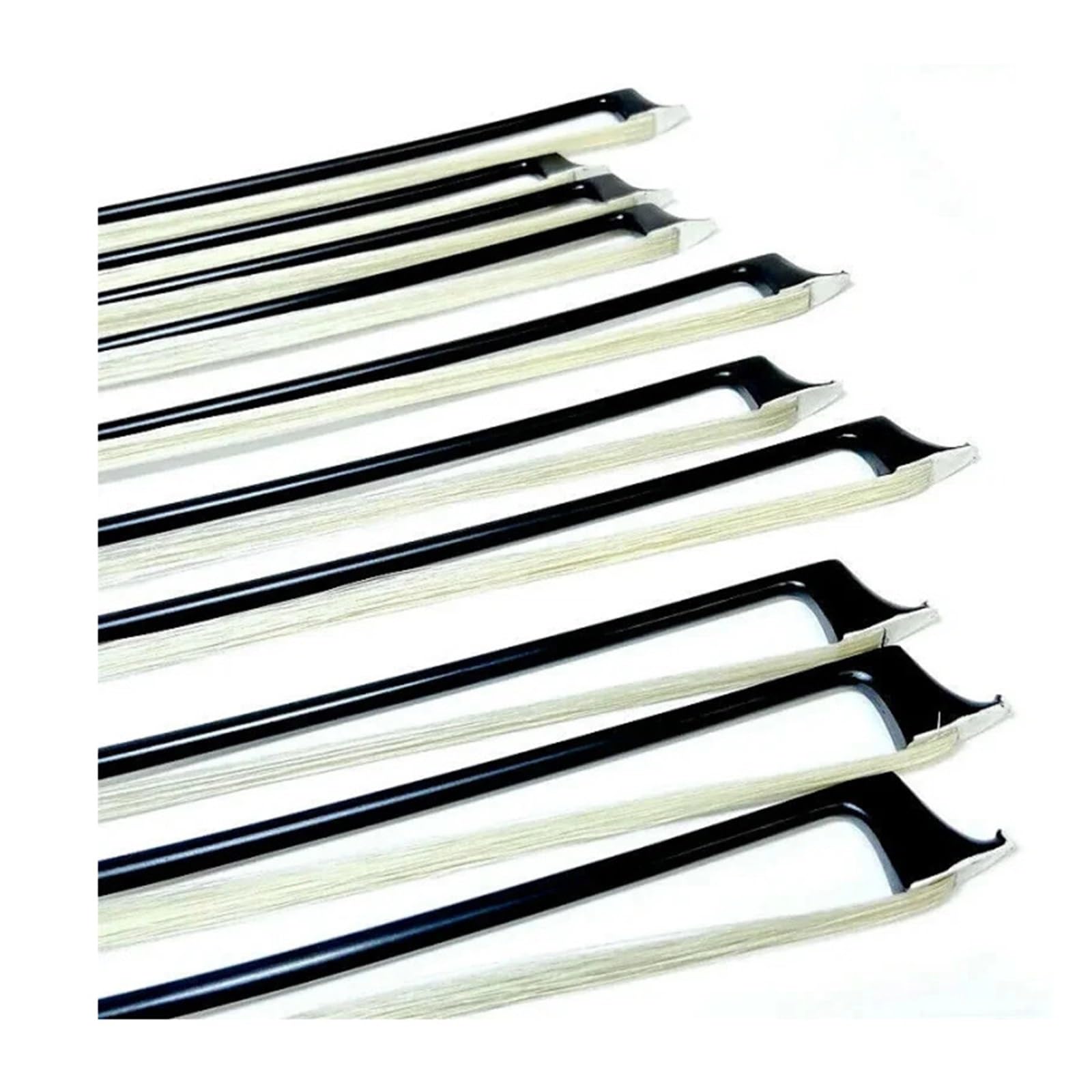 Arcos De Violín Profesionales Arco De Violín Fibra Carbono Negro Para Exámenes Grado(4/4)