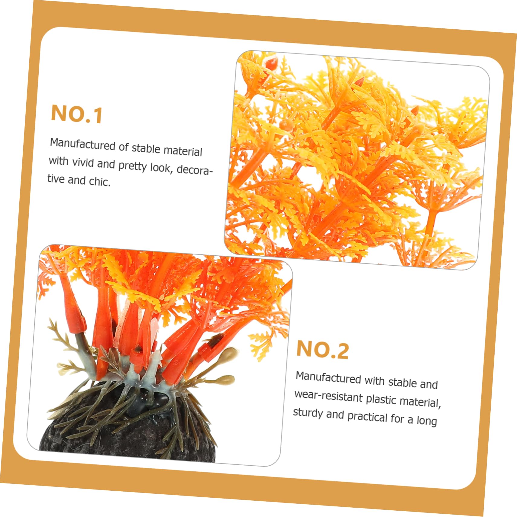 5 Set Decorazione Artificiale con Acquatica Piante Decorative per Acquari Decorazioni UV Artificiali per Acquari Piante Finte Finte Ornamenti in Plastica per 5 Pezzi*5