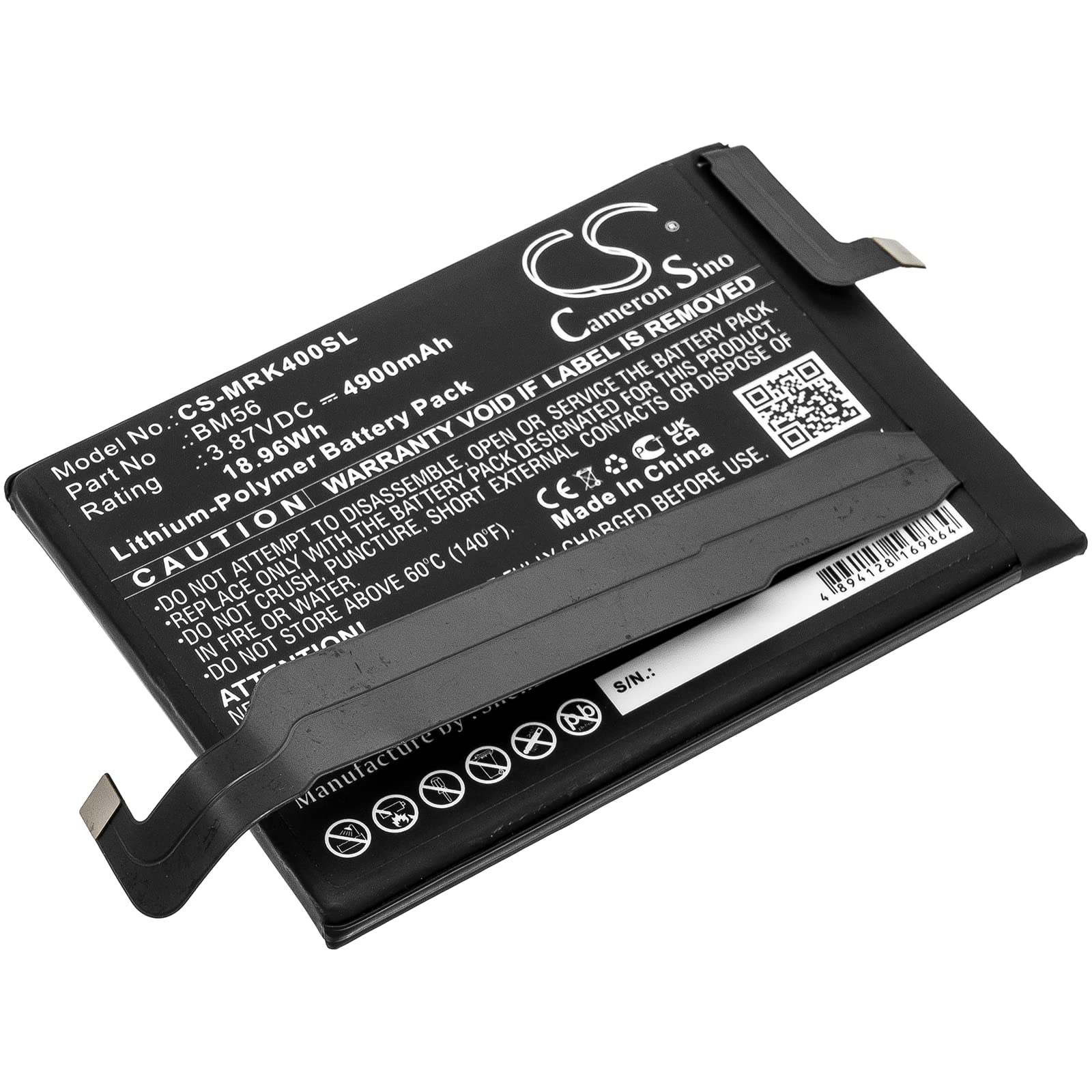 Cameronsino 1100mah Battery For Sena YT102540P - Rechargeable