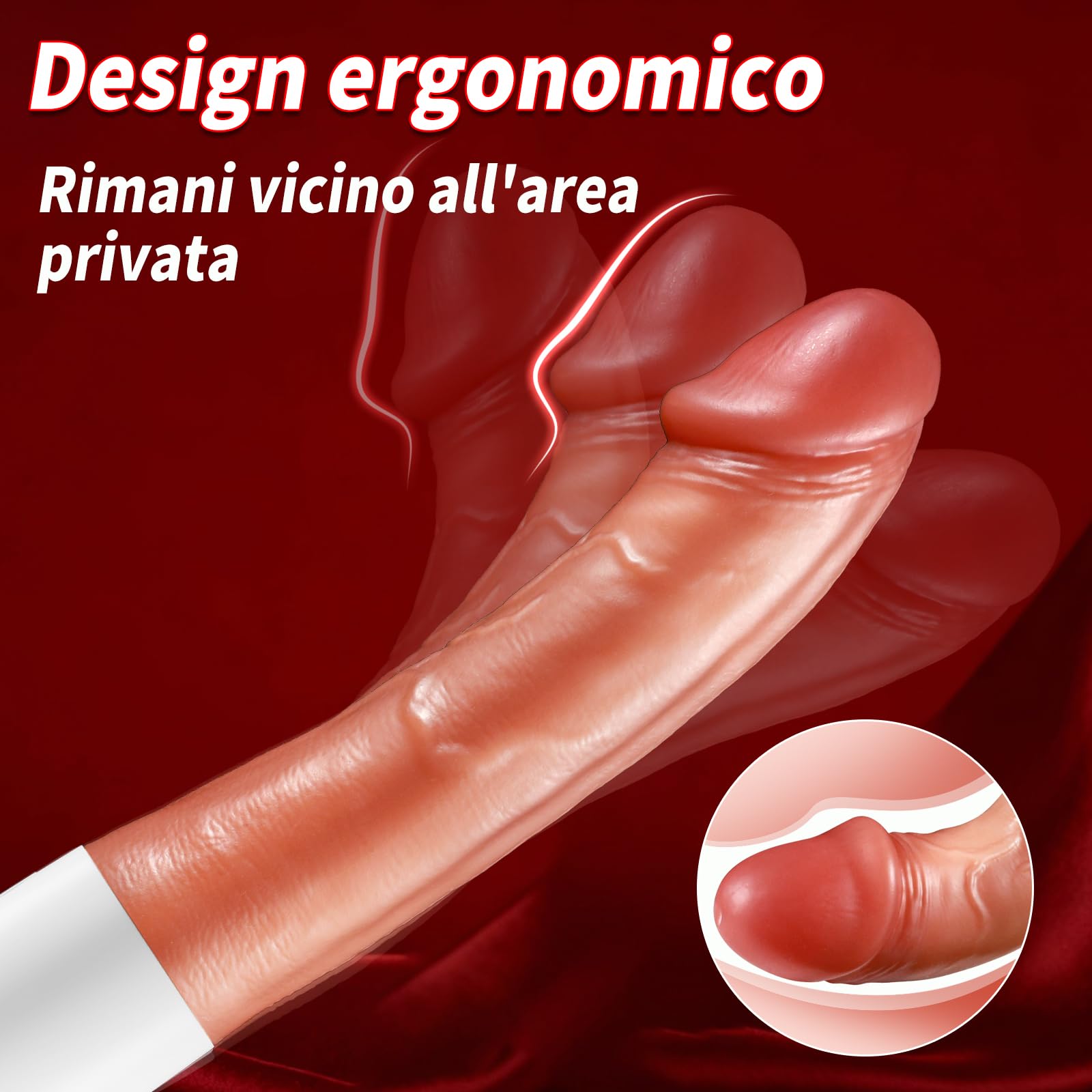 vibratoreper donna realistico dildo vibratore con 10 modalità di vibrazione. sexytoysys donna sessuale adatto alla stimolazione vaginale, anale, clitoridea, dei capezzoli e del pene