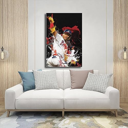 Miniatura 5 de Ronald Acuña Jr - Póster de béisbol, retrato artístico, lienzo para dormitorio, decoración de pared, oficina, dormitorio, decoración, regalos, sin