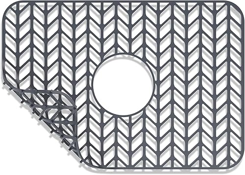 AWOKE Protectores de fregadero para fregadero de cocina, alfombrillas de fregadero de cocina de 18.2 x 12.5 pulgadas para la parte inferior del