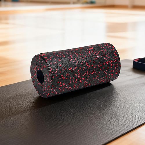 Miniatura 3 de Rodillo de espuma, con diseño de masaje de tejidos, rojo, verde, rodillo de ejercicio de yoga, ayuda muscular de gimnasio en casa, forma ergonómica,