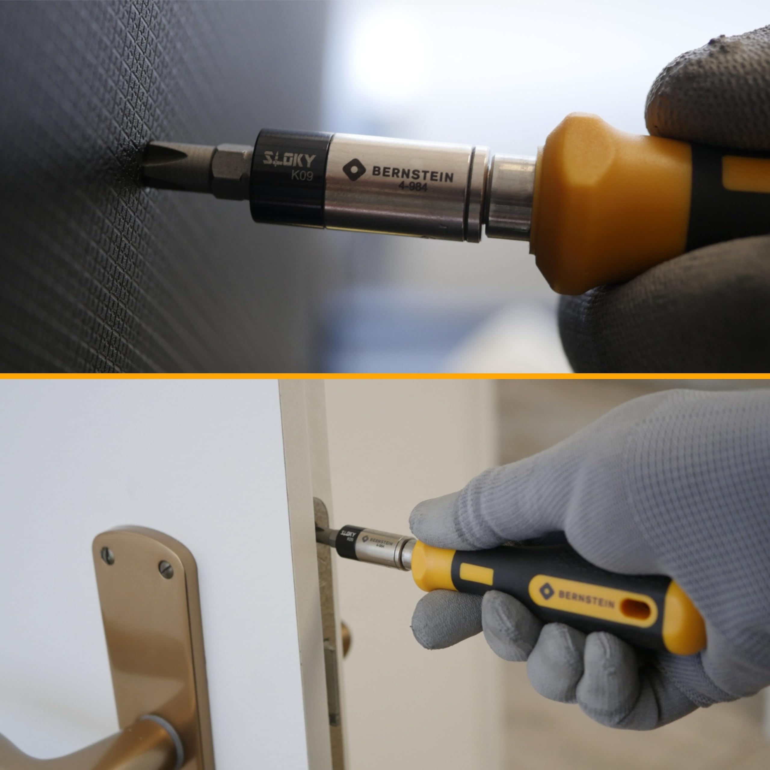 BERNSTEIN 4-987 Drehmoment-Begrenzer Adapter 4.0 Nm, für 1/4 Zoll Bits | Prozesssicherheit & Auslösegenauigkeit | Präzisions-Drehmoment