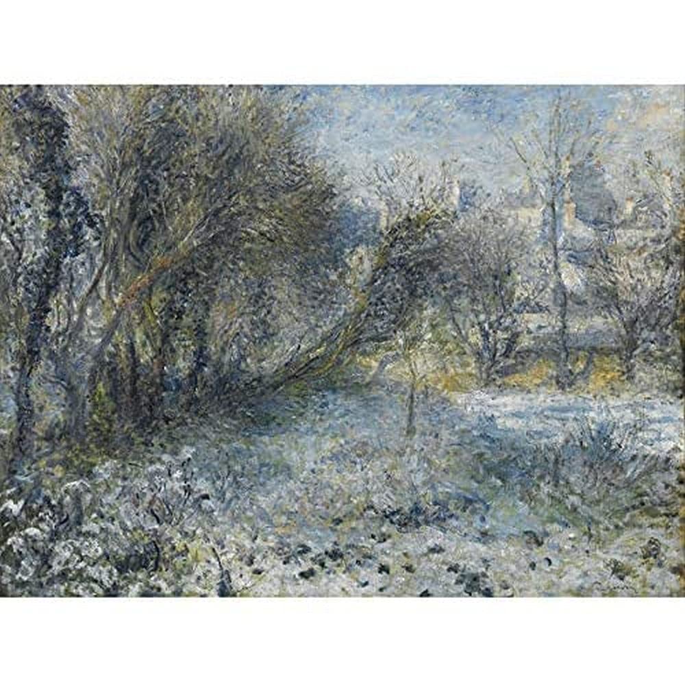 Auguste Renoir Snow Covered Landscape Art Print Canvas Premium Wall Decor Poster Mural