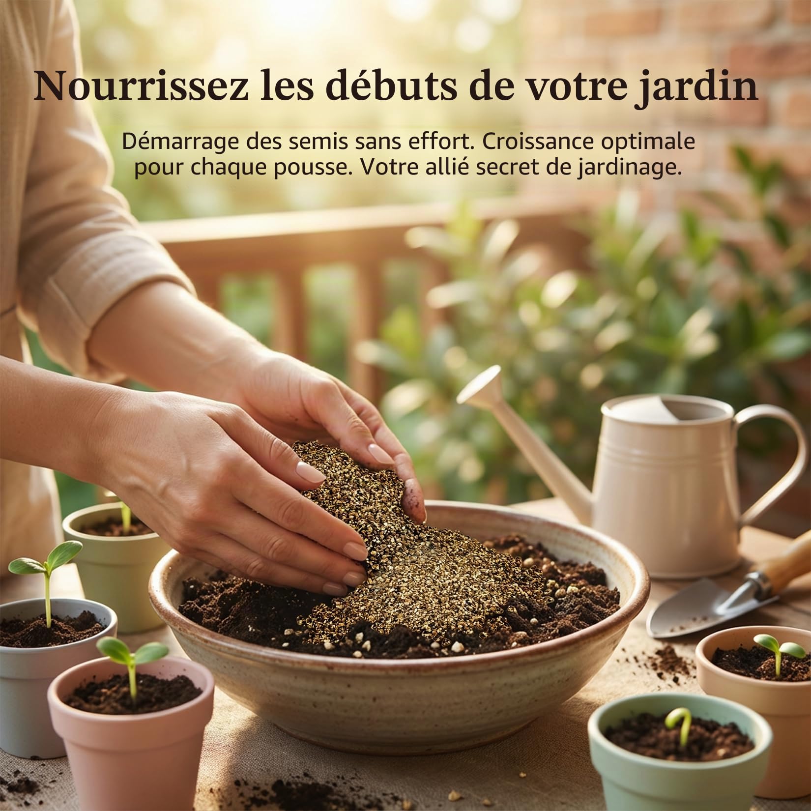Sukh Vermiculite bio de qualité professionnelle pour plantes grandes fleurs 903 g