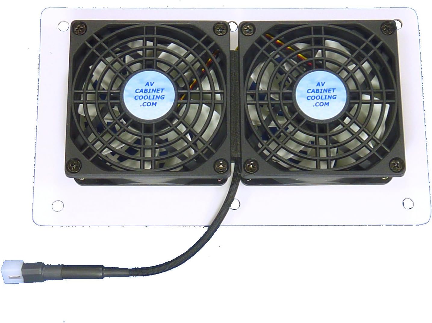 Buy Av Cabinet Desk Cooling Fans With Adjustable Thermostat Multispeed White Model For Home Theater Cabinets Online In Indonesia B014hxlb2g