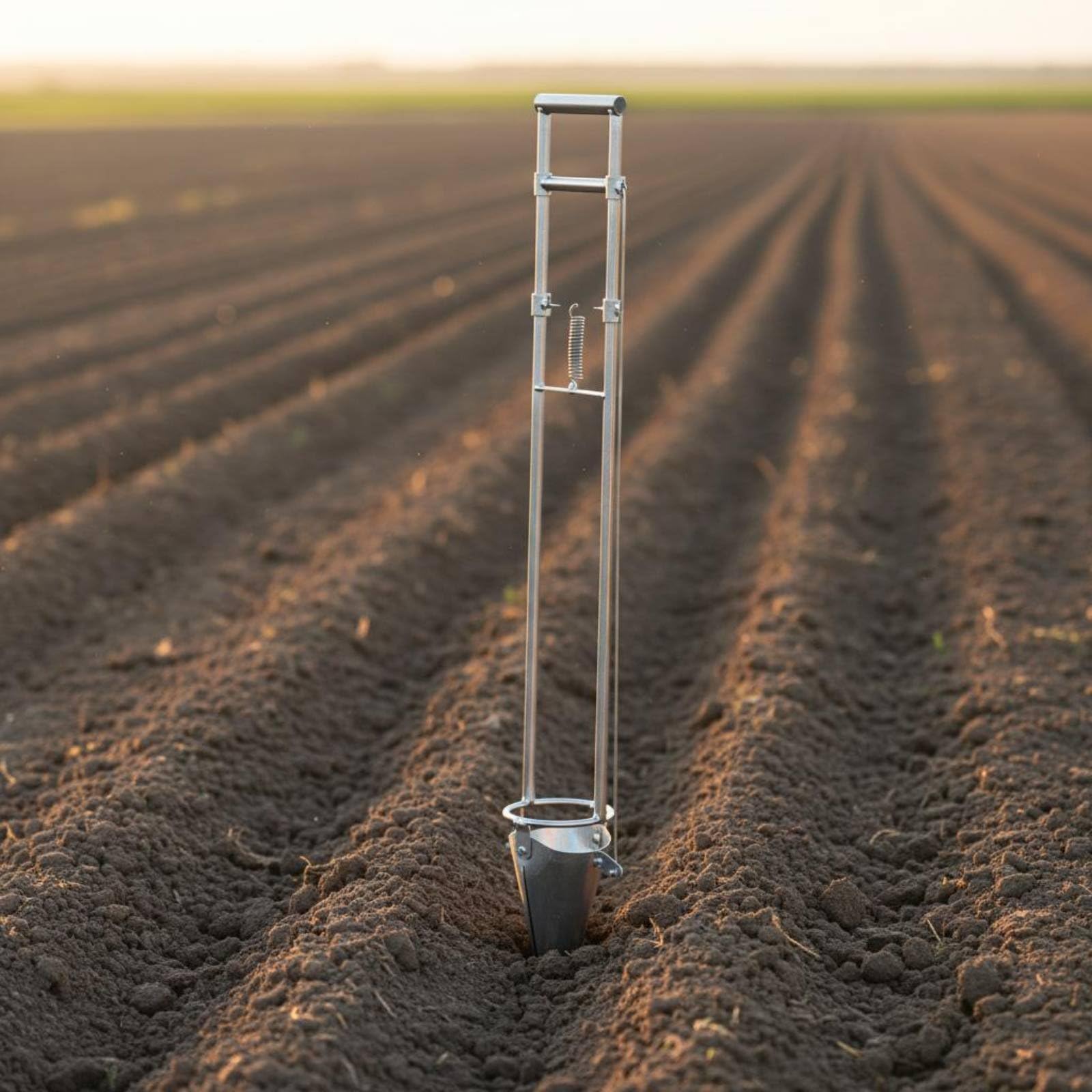 Harilla Trapiantatore Manuale Portatile per Piantine Piantatore con Manico Lungo Pianta Agricola Portatile E Copertura Semplificate Costruzione Robusta in, Addensato