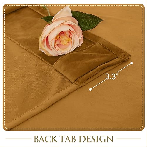 Miniatura 29 de StangH Cortinas verdes de terciopelo, cortinas extralargas para oscurecer la habitación del dormitorio, cortinas para sala de estar, cortina Verde