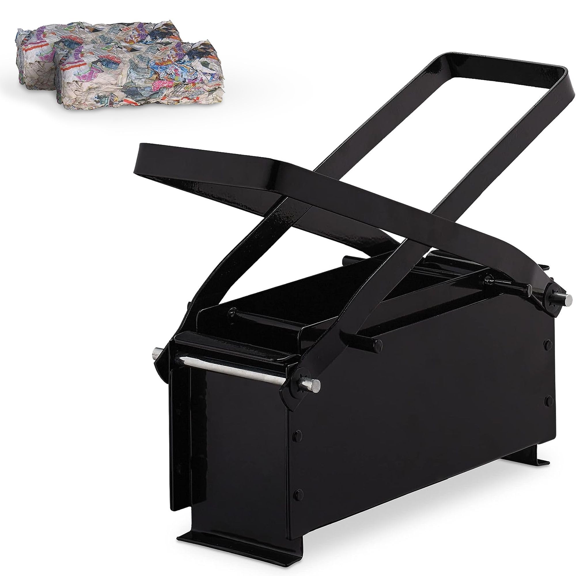 Prensa para Crear pequeños Bloques compactos de Papel - Prensa de Papel - Encendido de Fuego Artesanal - para Todo Tipo de Papel [Reciclaje] - Económica y Eco-Responsable