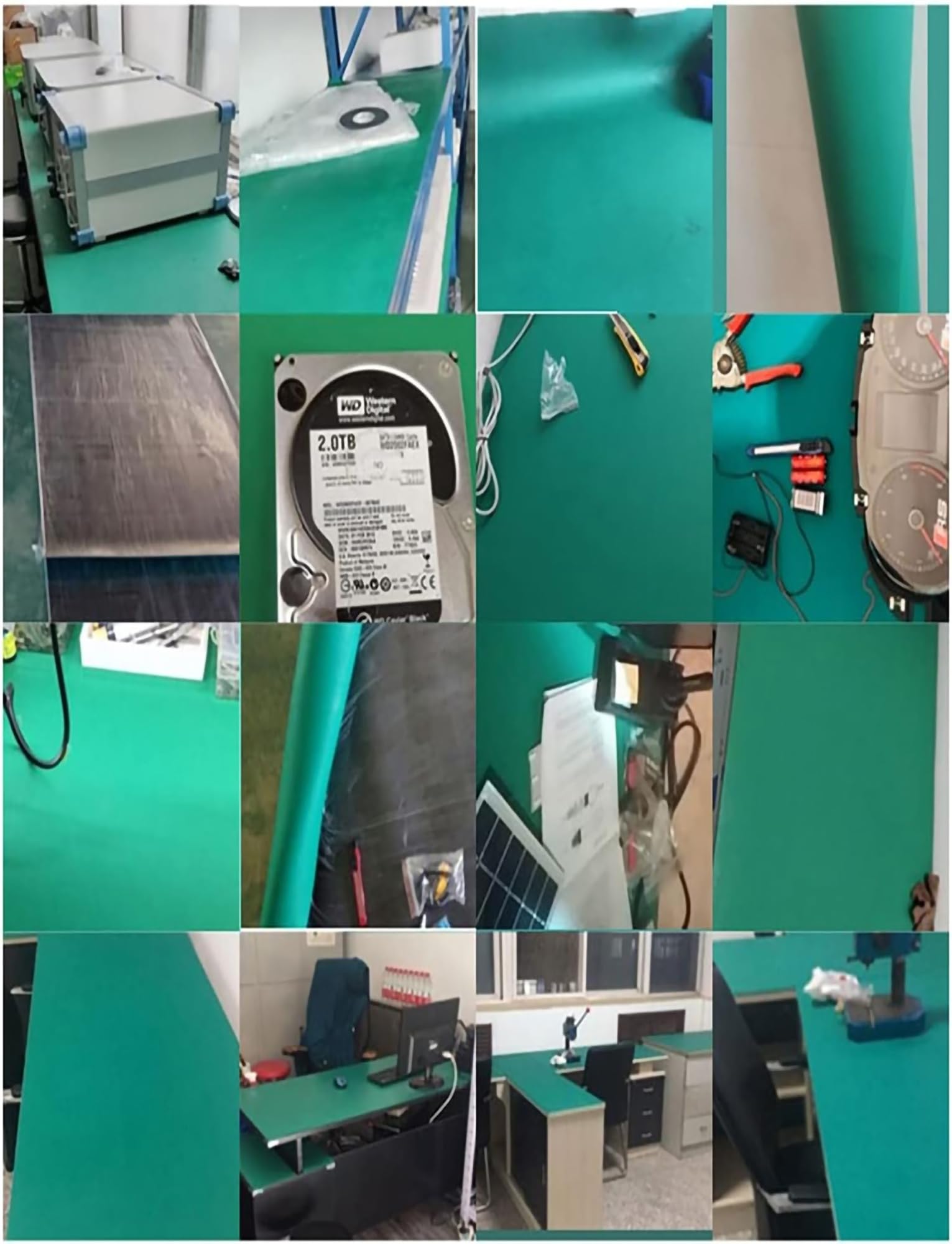PVC-Lötmatten-Reparaturpad, ESD-Schutzmatte for Werkbänke, antistatische Erdungs-Schreibtischunterlage for Werkbänke for empfindliche elektronische Arbeiten(50x100cm/19.6x39.3in)