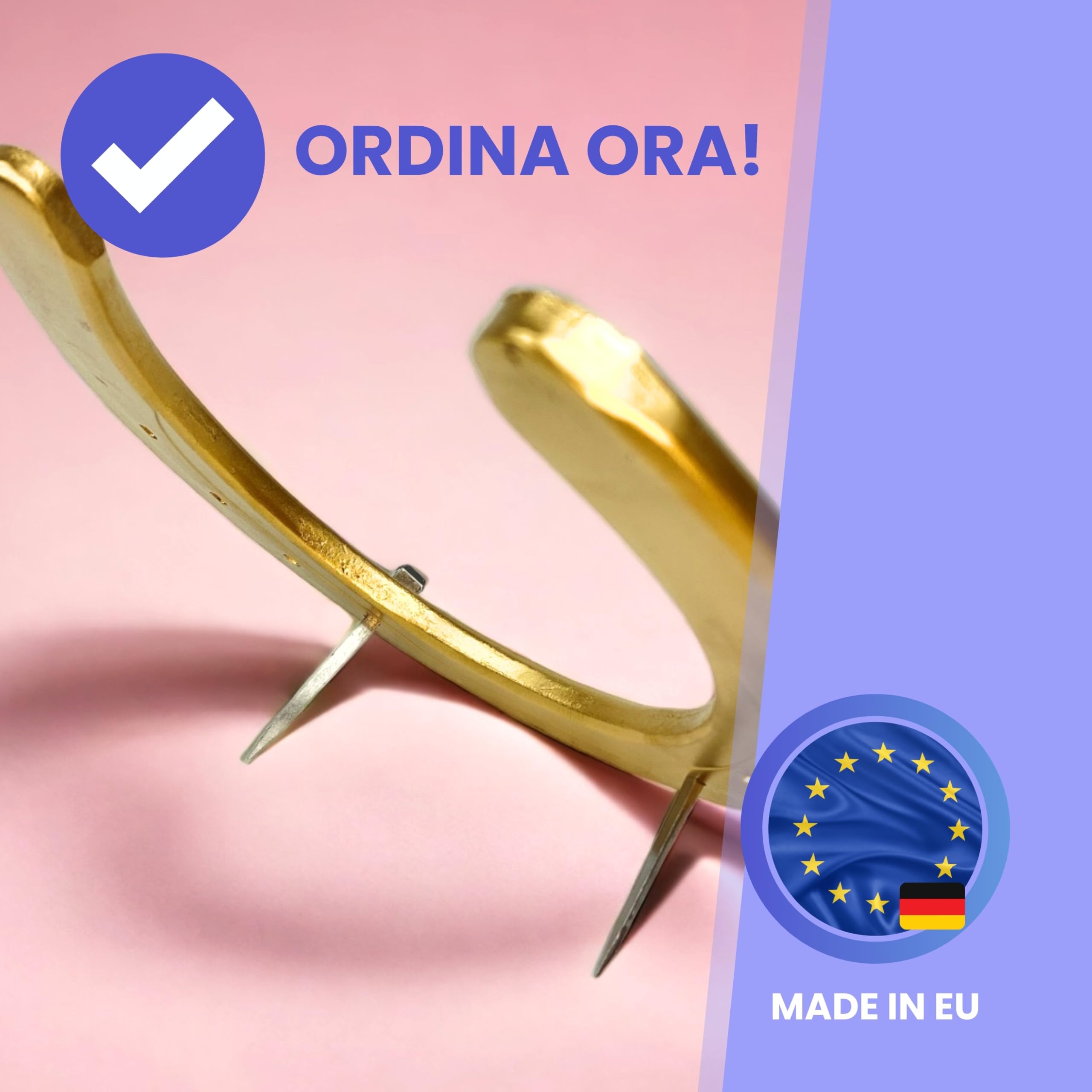 Ferro di cavallo con incisione a scelta in ferro pesante, originale a ferro di cavallo inciso, laccato oro, ferro fortunato personalizzato per matrimonio o inaugurazione regalo