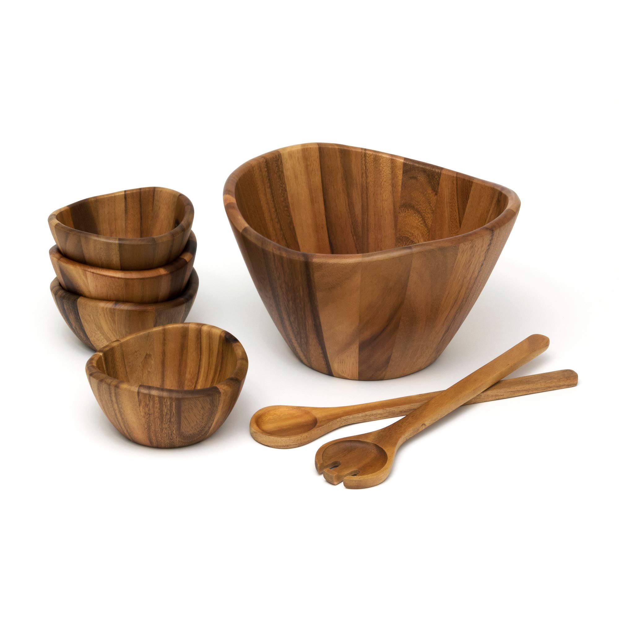 Lipper International Acacia 7-Salad Set