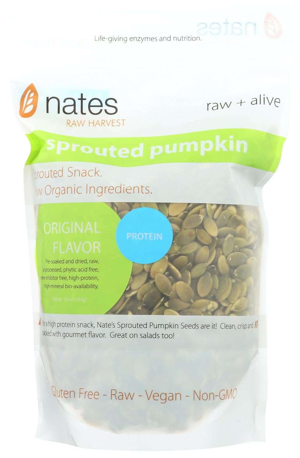 Sprouted, Organic Pumpkin Seeds 16 OZ