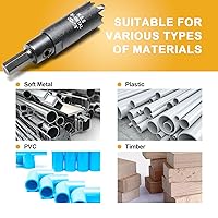 Vista 246 de Sierra perforadora de 4 1/8 pulgadas (4.134 in) para madera y plástico, broca de núcleo de cortador de agujeros bimetálico HSS para paneles de yeso