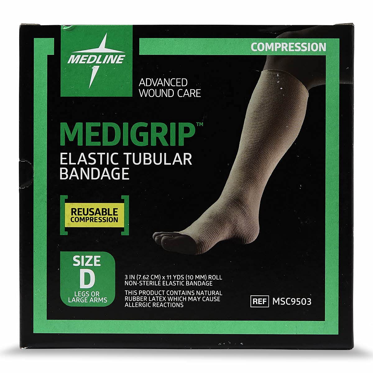Medigrip Elastic Tubular Bandages, Size D, For Large Arms Or Legs