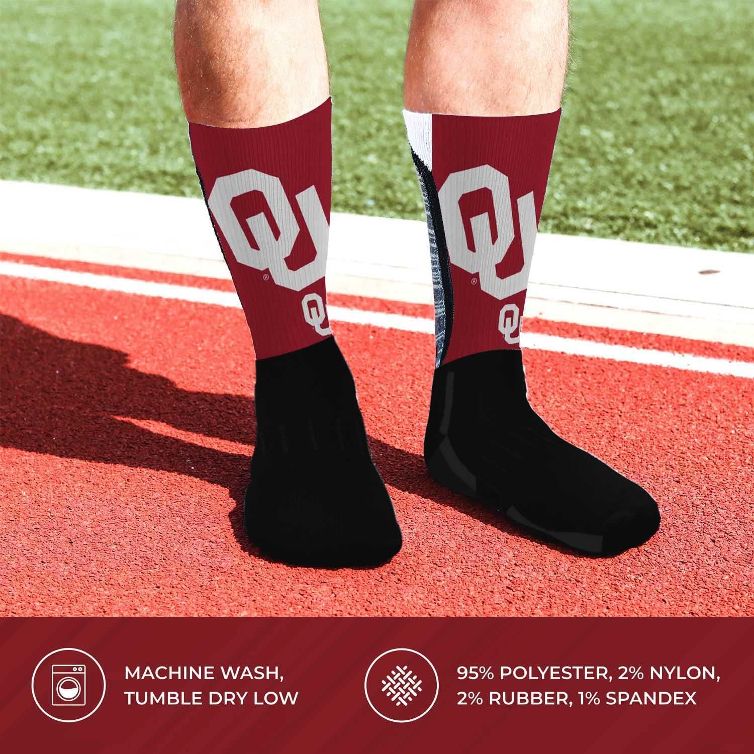 For Bare Feet NCAA Adult State and University Crew Socks - Polyester blend - Unisex - High-performance socks provide