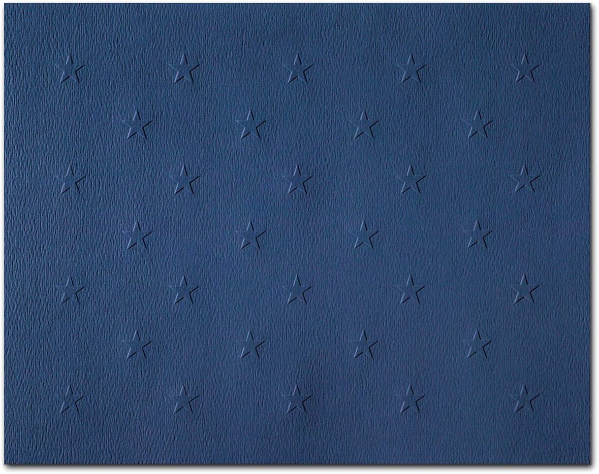 PaperDirect Stars Embossed Certificate Jackets, 9 1/2 x 12