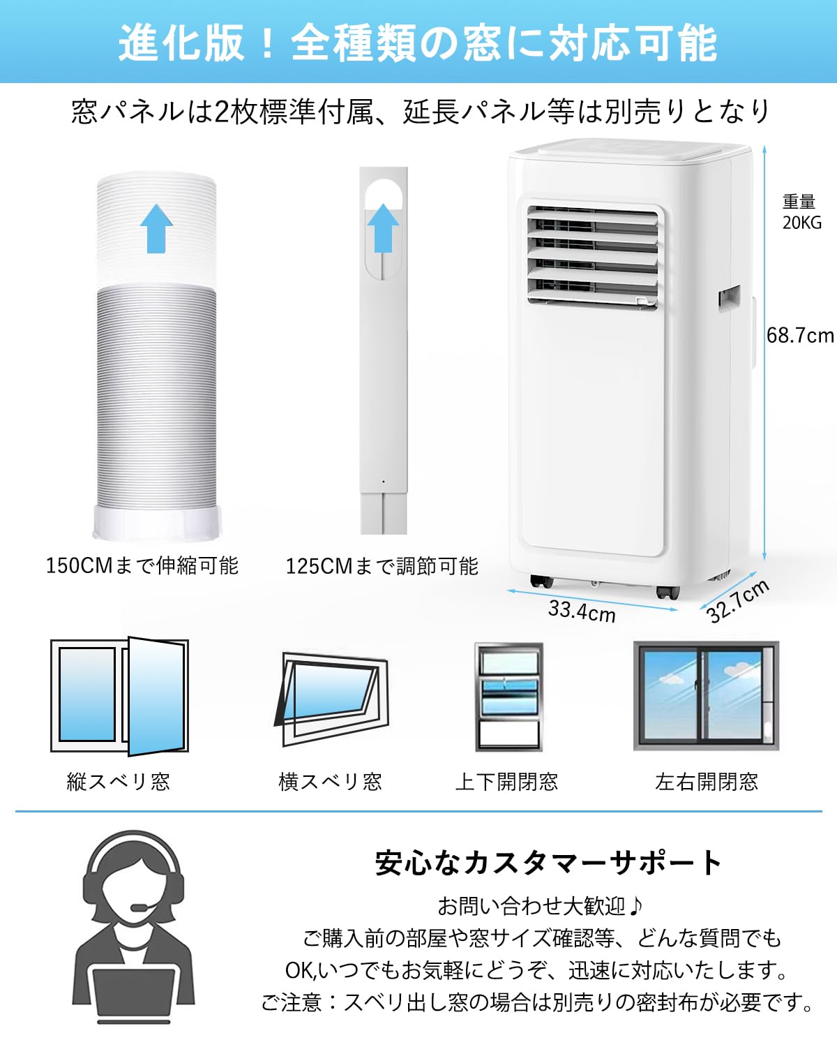 試運転のみ！ほぼ新品 スポットエアコン 工事不必要！