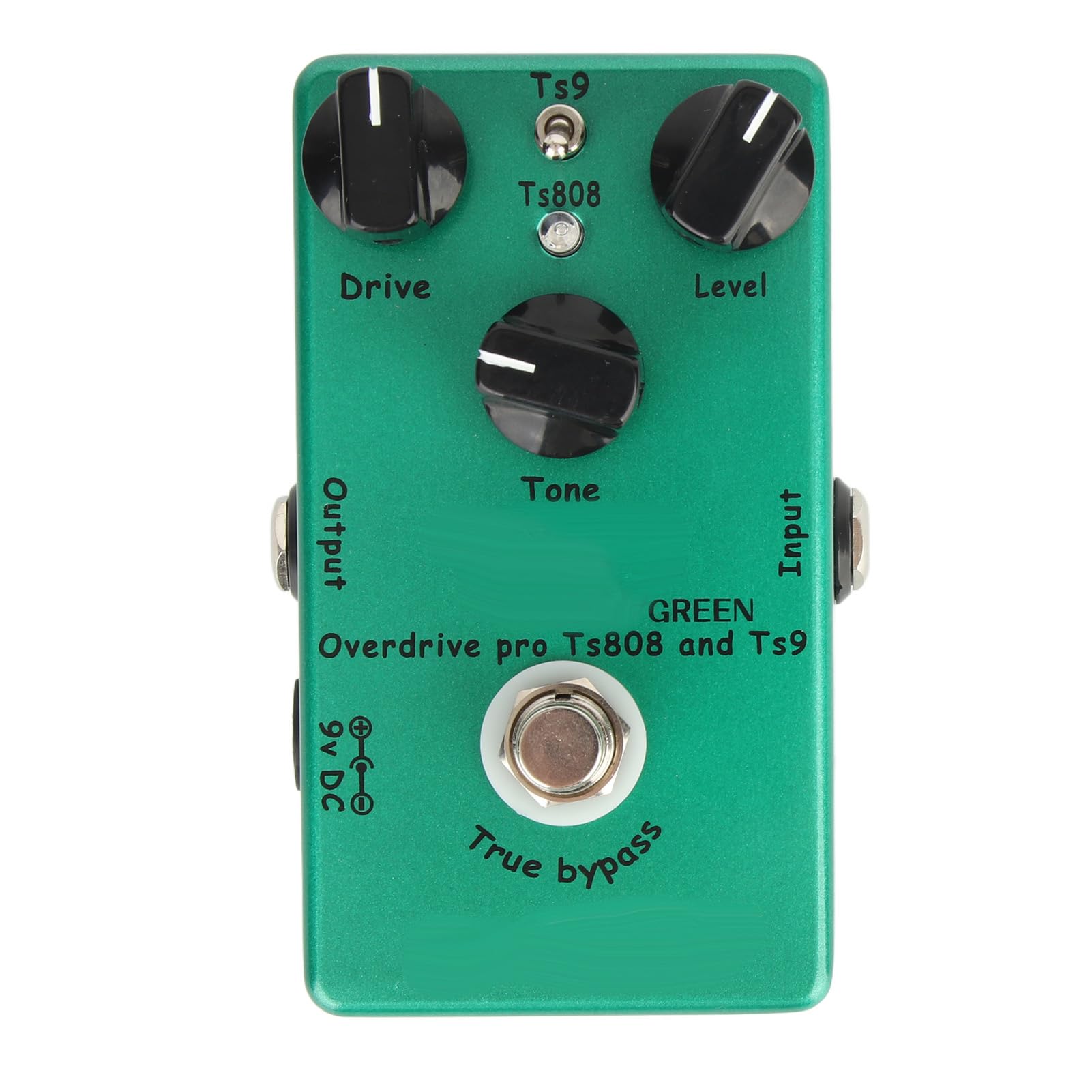 Guitarra Sostenible Fellow Tube Pedal Tube Screamer Overdrive para Mejorar el Rendimiento, Compacto y Duradero (verde) (Efecto de sobrecarga manual de Tube Screamer)