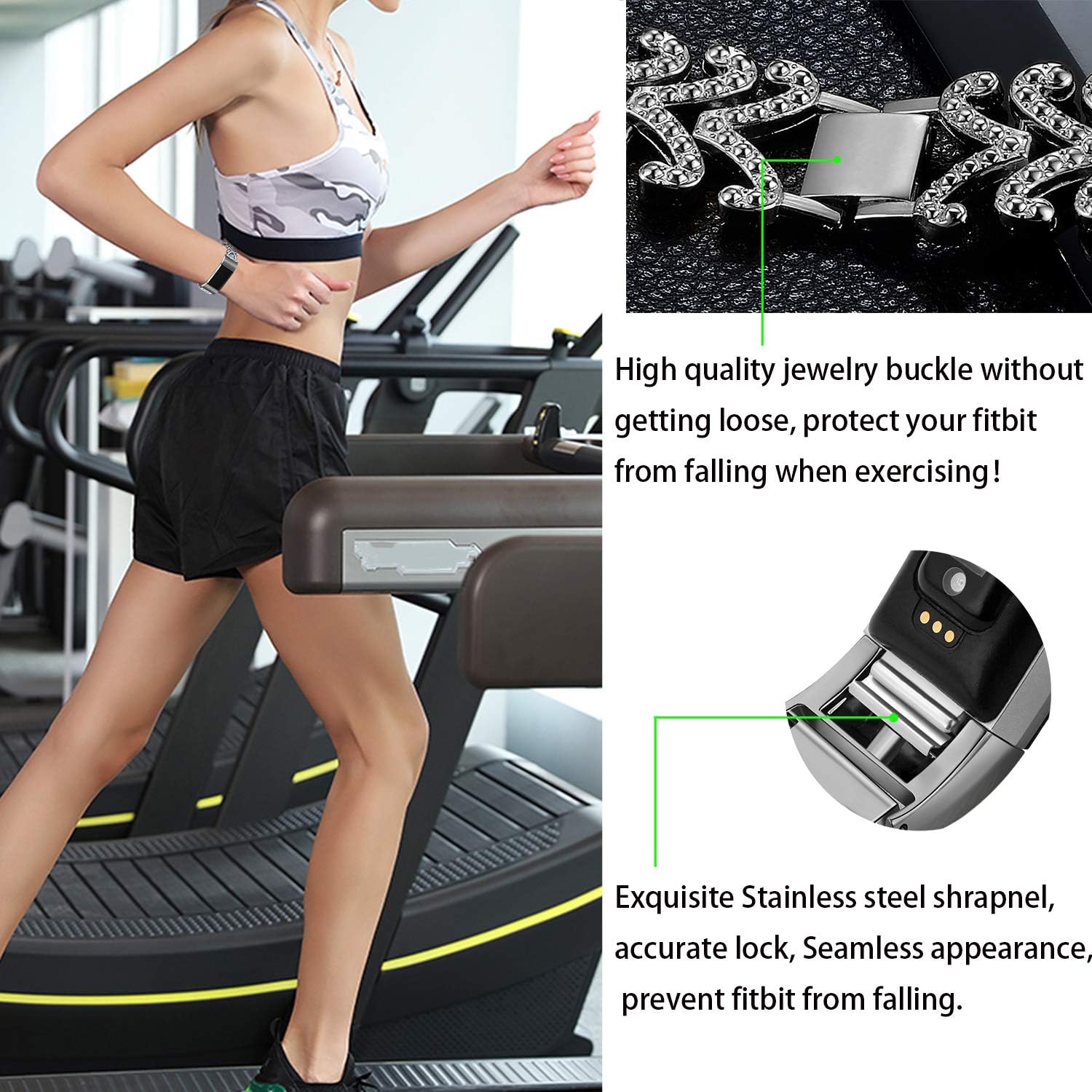 One-Day Sale: Up to 60% Off Kaleidoc Bands Compatible Fitbit Charge 2 - Metal Replacement Wristband with Premium Rhinestone Crystals, Adjustable Classy Bracelet Strap Compatible Fitbit Charge 2 Bands Review Discount Kaleidoc Bands Compatible Fitbit Charge 2 - Metal Replacement Wristband with Premium Rhinestone Crystals, Adjustable Classy Bracelet Strap Compatible Fitbit Charge 2 Bands