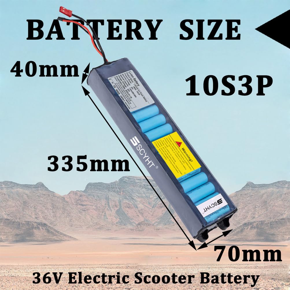 Batteria al litio 36V 7,8Ah 10,5Ah 6Ah Batteria di ricambio 10S3P Batterie per monopattini elettrici per M365 con BMS e porta JST per motori da 200W a 400W,36v10.5ah xt30