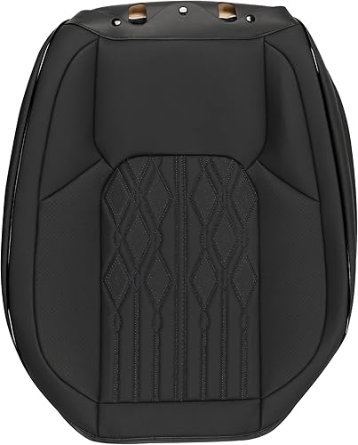 Miniatura 8 de Huidasource Fundas de cuero para asiento trasero, impermeables, para asiento trasero dividido, protector de cojín de asiento de vehículo, ajuste