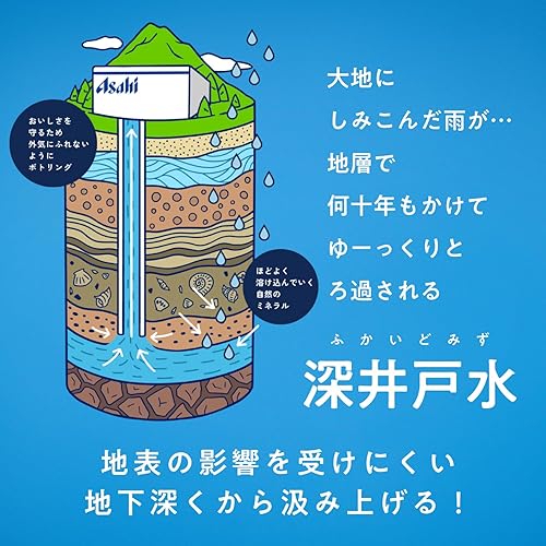 おいしい水 アサヒ飲料 天然水 ラベルレスボトル PET600ml×24本