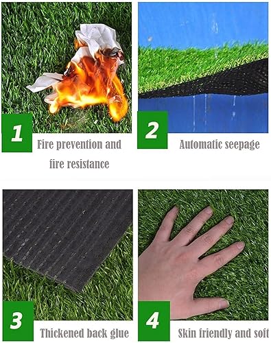 Miniatura 2 de Césped artificial para césped, 6.5 x 9.8 pies, para balcón, jardín, mascotas, decoración del hogar, alfombra de interior y exterior, jardín, césped,