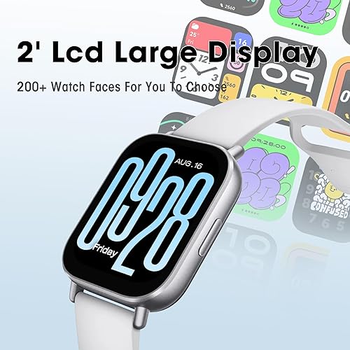 Miniatura 7 de XIAOMI Redmi 5 Active Smart Watch, reloj deportivo de contador de pasos para mujeres y hombres con pantalla LCD grande de 2 pulgadas, 140 modos