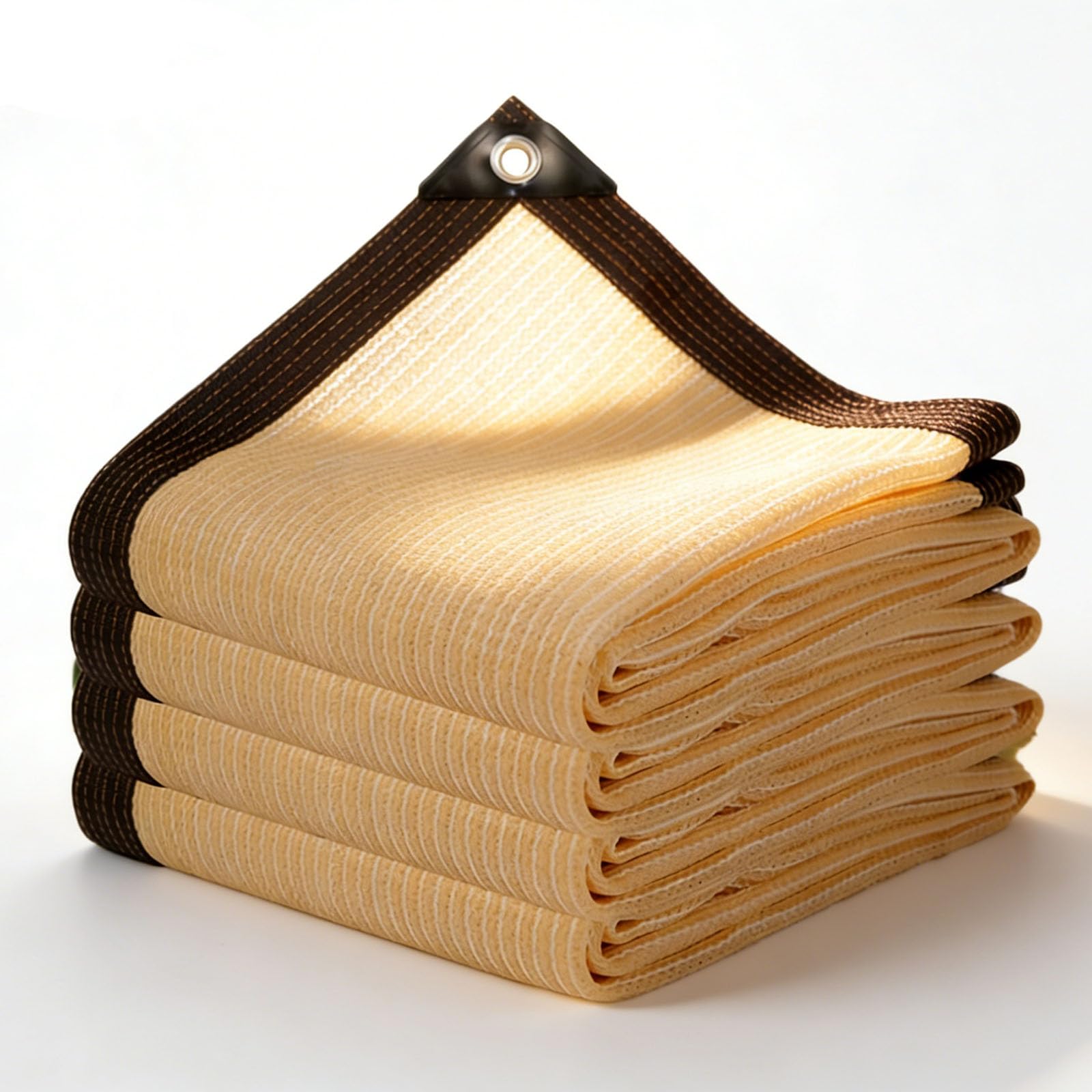 Filet ombrage coupe-vent et perméable crème 150 x 360 cm avec bordure