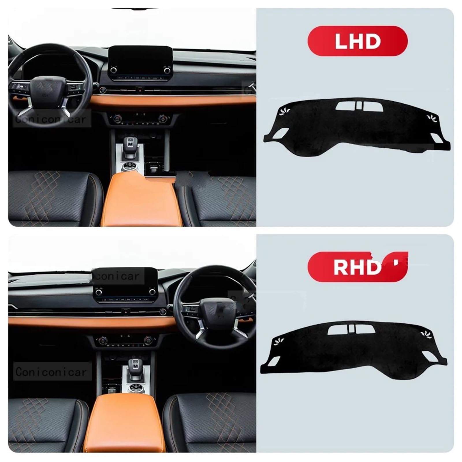 Pasuje do Mitsubishi Outlander PHEV 2023 2024 Akcesoria samochodowe Deska rozdzielcza Osłona przeciwsłoneczna Dywanik Pokrywa deski rozdzielczej Mata