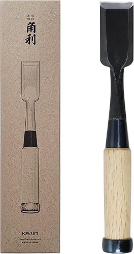 Miniatura 26 de KAKURI Cincel de madera japonés para carpintería 5/8" (15 mm), fabricado en Japón, cincel de madera profesional Oire Nomi (forjado a mano), hoja