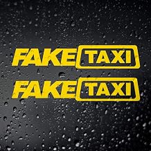 Fprqlyze TAMENGI Fake Taxi Car Sticker - JDM Drift Campervan Euro Dub Rat Look Stance - 7 inch
