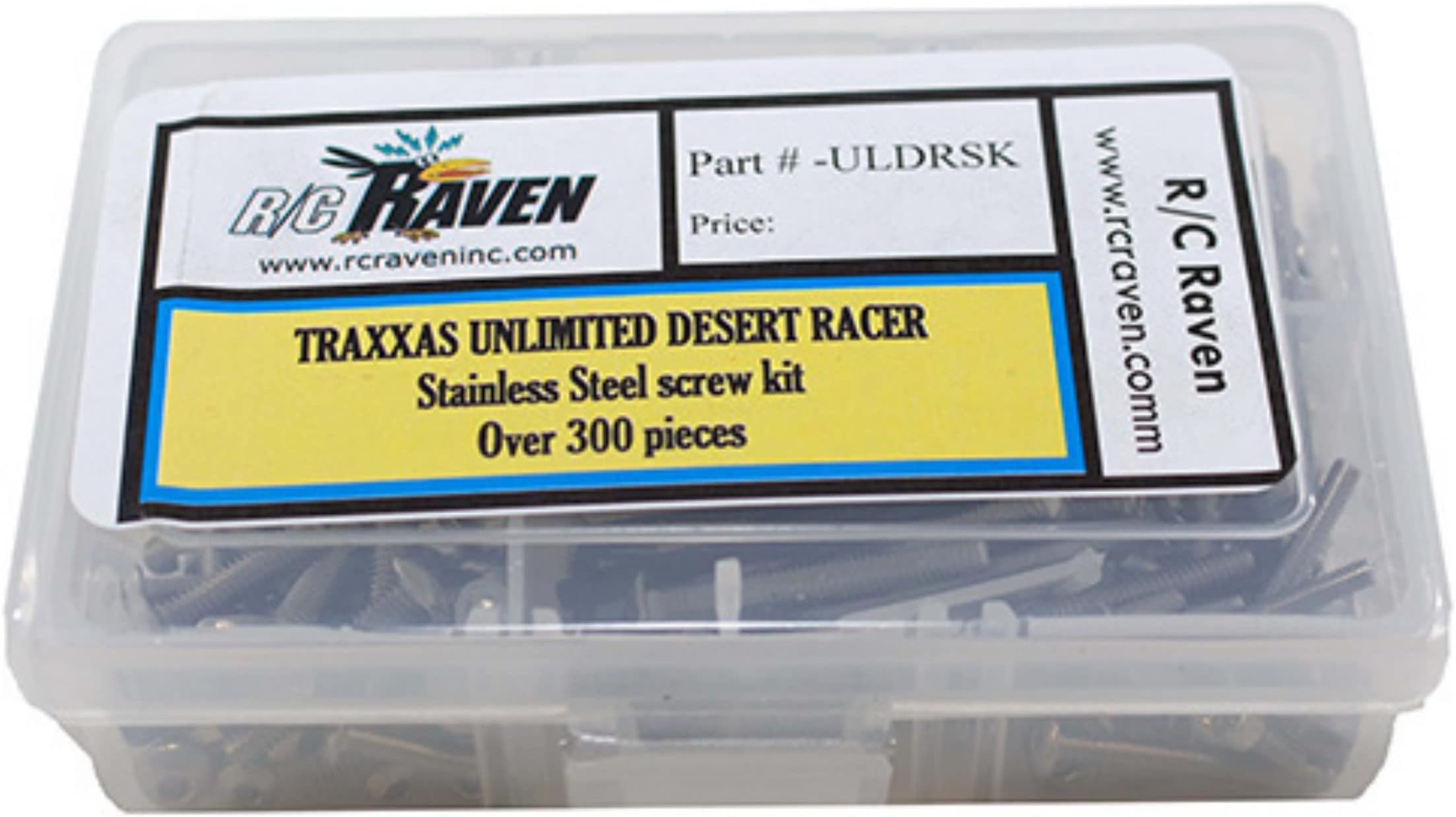 RC Screw Kit for Unlimited Desert Racer with over 300 pcs Stainless Steel RC Car Tool Kit including Head Screws, nuts, Washers and Set Screws