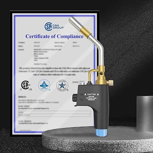 Miniatura 2 de Cabezal de antorcha de propano de alta intensidad, antorcha de gas de arranque de gatillo, kit de antorcha de gas de mapa para propano, MAPP y